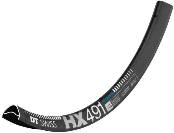 Felge DT Swiss HX 491 27.5"/25mm schwarz 584-25 VL 6,5mm 28 Loch