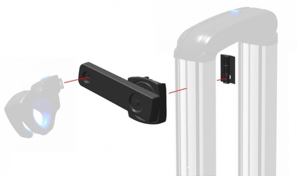 XLC Low-Step Rahmen Adapter Almada für XLC Heckträger Almada