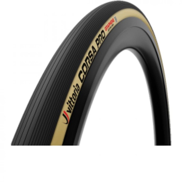 Schlauchreifen Vittoria Corsa Pro 28 - 30mm schwarz/beige 2C GRAPHENE2.0