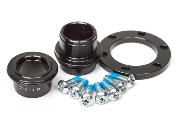 Spank Oozy/Spike Front Hub 20x110mm BOOST Conversion Kit, black, unis