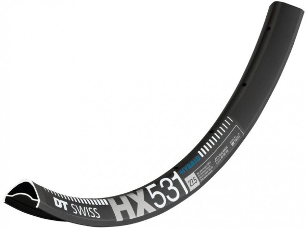 Felge DT Swiss HX 531 29", schwarz, 28 Loch, 622-30, VL 6,5mm