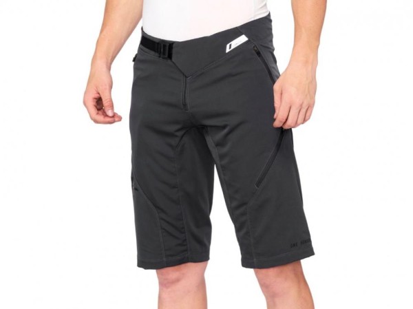 100% Airmatic Shorts, charcoal, 30"