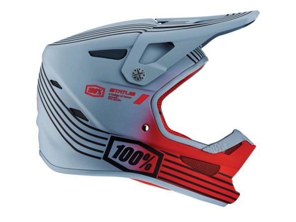 100% Status youth helmet, Caltec/Grey, YM