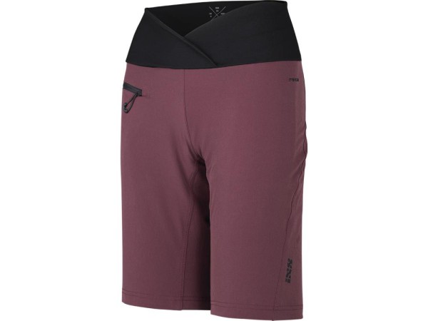 iXS Flow XTG Hip-Hugger Women Shorts, Raisin, 38