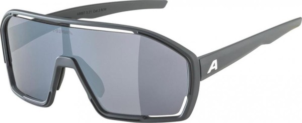 Sportbrille Alpina Bonfire midnight grau matt, Glas sw versp.,Kat.3