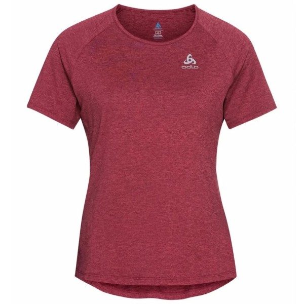 Odlo Women&#180;s T-shirt crew neck s/s RUN EASY holly berry melange Größe L