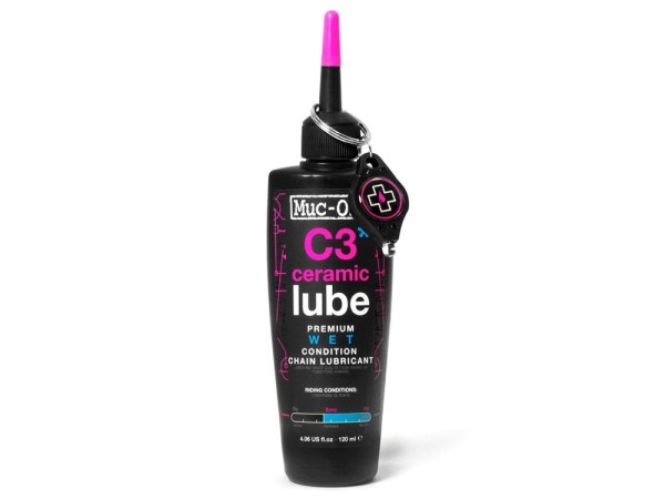 Muc Off C3 Wet Ceramic Lube 120ml, pink