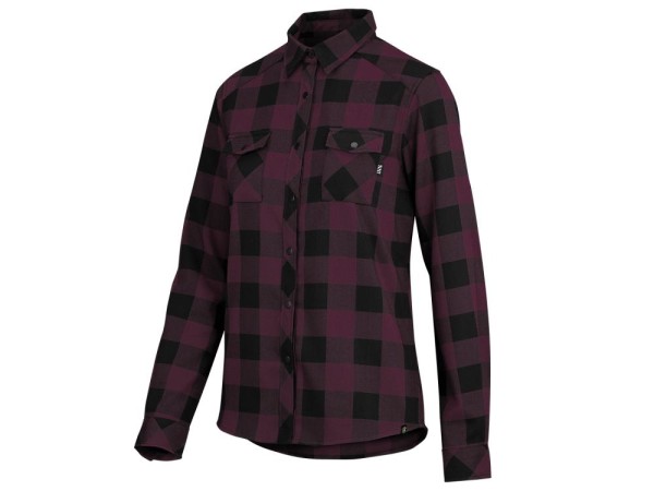 iXS Carve Digger Womens Shirt, Raisin/Black, 38