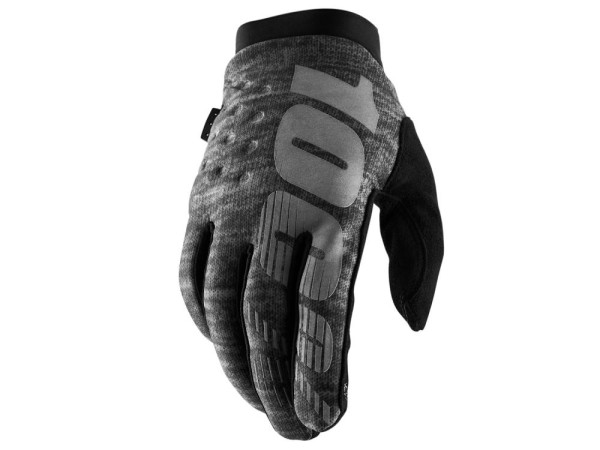 100% Brisker Cold Weather Glove, Heather Grey, M