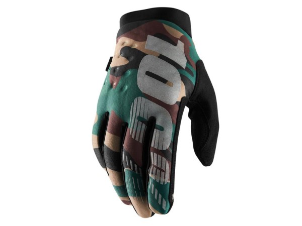 100% Brisker Cold Weather Glove, Camo Black, XL