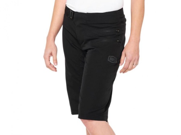 100% Airmatic Womens Shorts, black, XL