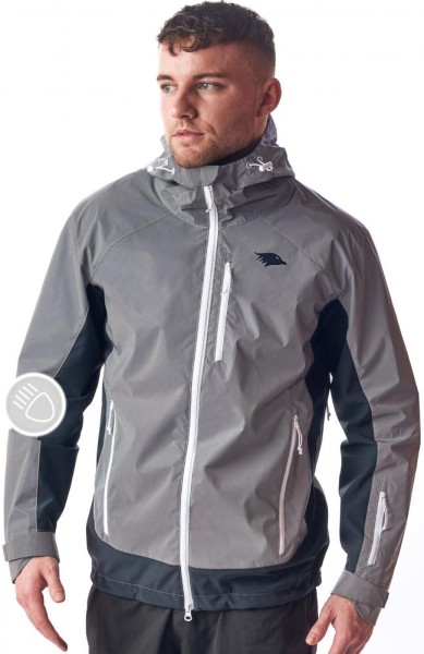 Valkental Jacke 3in1 Smart Jacket - Wasserdichte Jacke mit Fleece Zipp-In - Herren XXL grau