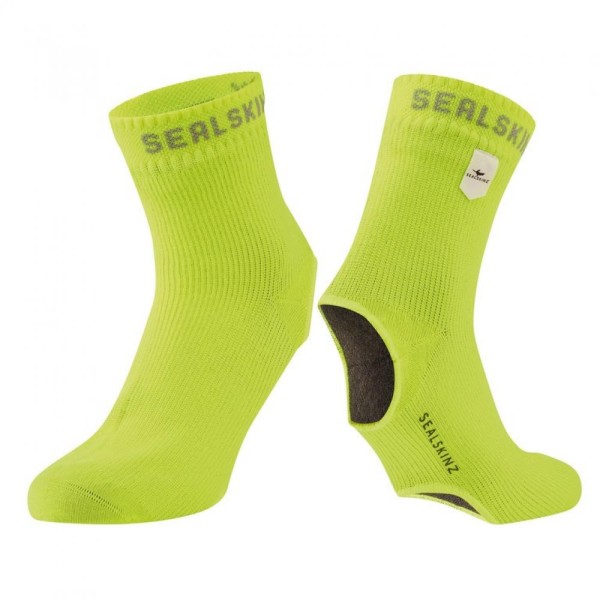 Überziehsocke SealSkinz Thetford neon gelb, Gr. S/M