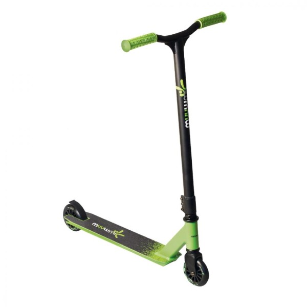 Muuwmi Stuntscooter schwarz grün 100mm