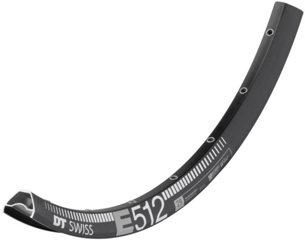 Felge DT Swiss E 512 29", schwarz, 28 Loch, 622-25, VL 6,5mm