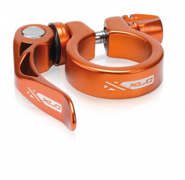 XLC Sattelstütz-Klemmring PC-L04 &#216; 31,6 mm orange mit Schnellspanner