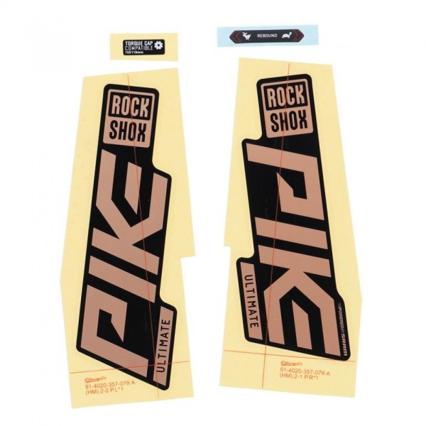 Gabel DecalKit RockSh.Pike Ult. 27/29" 11.4018.105.043,matte Copper-Folie f. sw