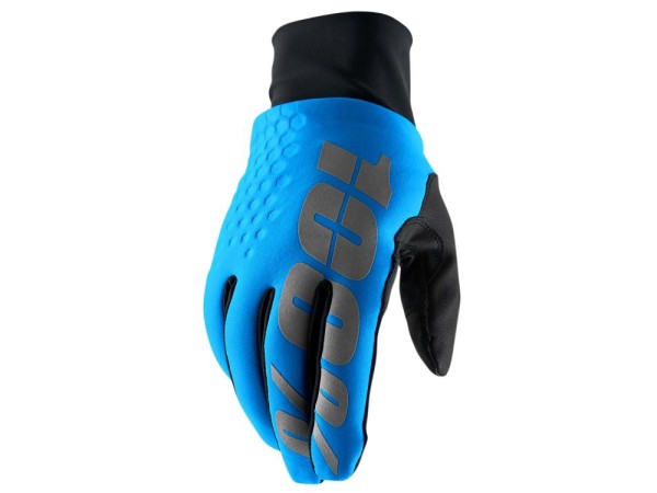 100% Hydromatic Brisker Gloves, cyan, XXL