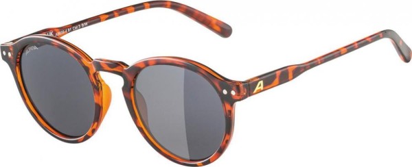 Sportbrille Alpina Sneek havana glänzend, Glas schwarz, Kat.3