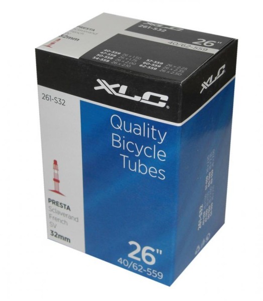 XLC Fahrradschlauch 50er Werkstattbox 26 x1.5/2.5 40/62-559 SV 33 mm, 50 Stück