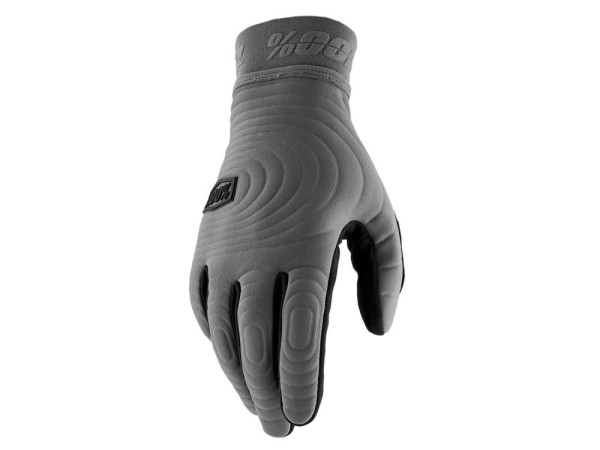 100% Brisker Xtreme Gloves, charcoal, M