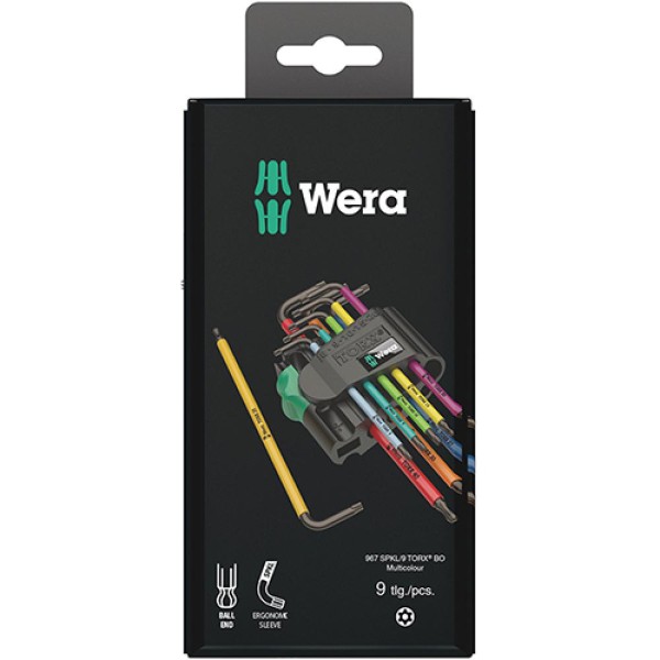 Wera 967/9 TX BO Multicolour 1 SB Winkelschlüsselsatz 9-teilig 