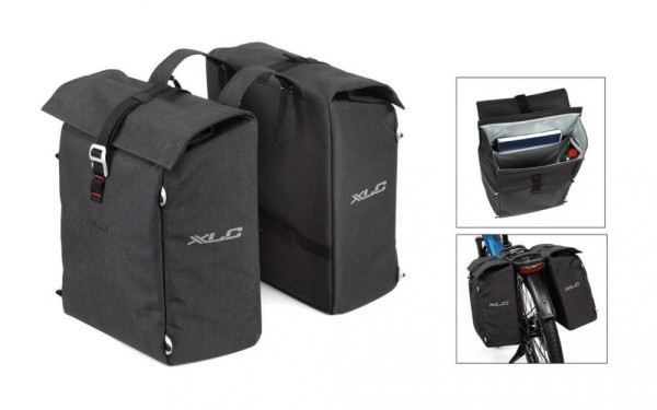 XLC Doppelpacktasche anthrazit