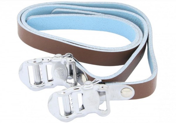 Contec Pedalriemen Leather Strap braun