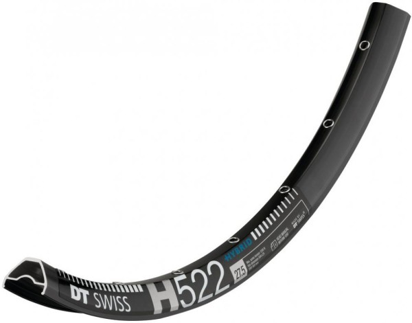 Felge DT Swiss H 522 27.5", schwarz,32 Loch, 584-25, VL 6,5mm