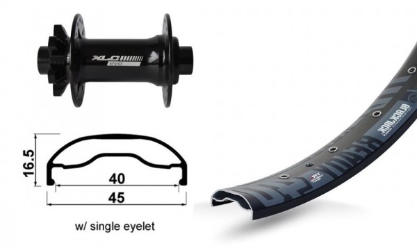 XLC V-Rad 27.5" FW-A14 6-Loch..szTA 15  110mm