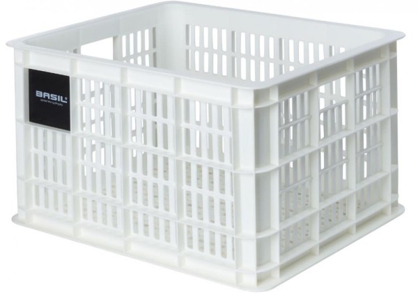 BASIL TRANSPORTKORB CRATE M,KUNST.29,5L,WHITE,95%RC