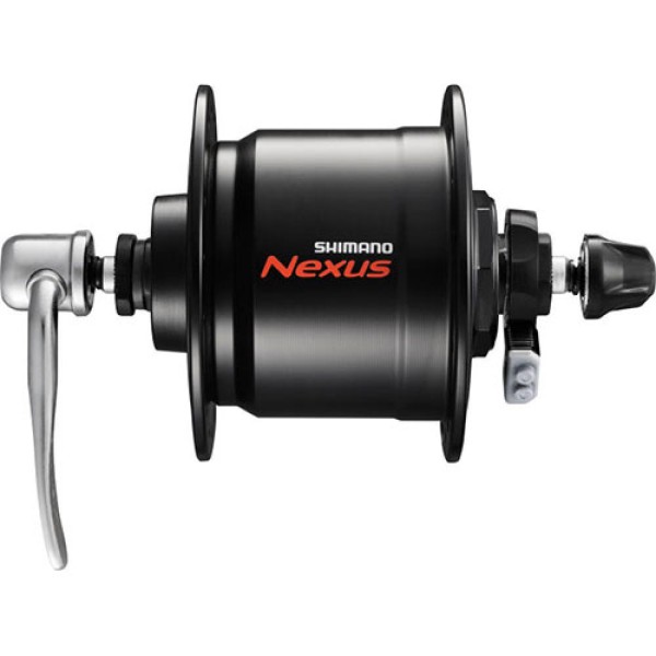 Nabendynamo Shimano Nexus DH-C3000-3N, 32Loch, Schnellspanner, schwarz , Shimano, E-DHC30003NQBALG