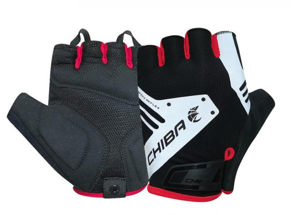 Chiba Handschuh Air Plus Reflex kurz schwarz rot Größe XL