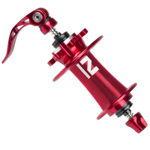 Novatec Vorderradnabe D791SB/A SUPERLIGHT 4in1 32-Loch 6-Loch Disc 5mm Schnellspanner rot 