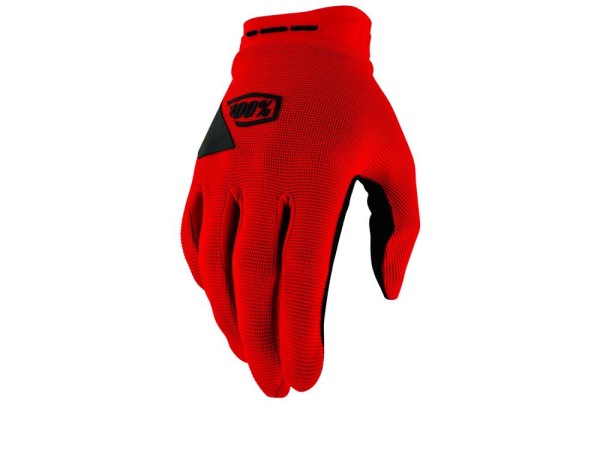 100% Ridecamp Gel Gloves, red, XXL