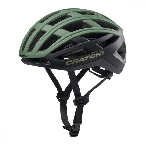 Cratoni Fahrradhelm  C-AirLite sage-black matt  Größe S-M  (52-56 cm)