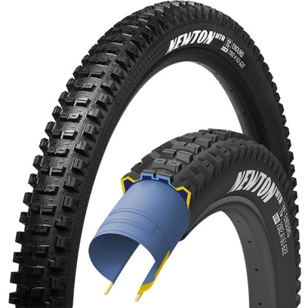 61-584 Newton MTR Enduro tubeless complete, Falt, ENWall, DynamicGrip3, schwarz, Goodyear, 551222