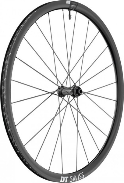 VR DT Swiss ER1600 Spline 30 DB 28"/22mm Alu, schwarz, Center Lock,100/12mm TA