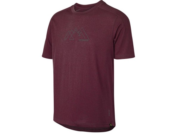 iXS Flow Tech Tee Mnt Graphic S/S, Raisin, L