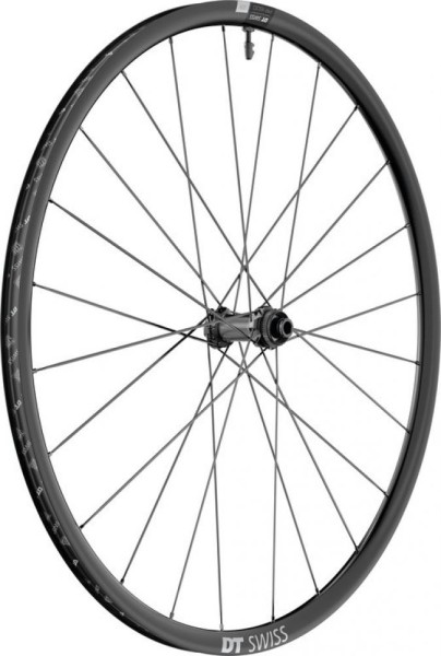 VR DT Swiss PR 1600 Spline 23 DB, 28"/20 Alu, schwarz, Center Lock 100/12 mm TA