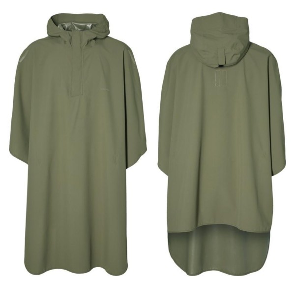 Fahrrad Regenponcho Basil Hoga Unisex Einheitsgröße - Farbe: Olive