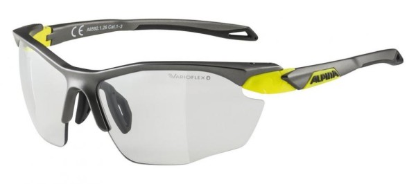 Alpina Sonnenbrille Twist Five HR V Rah. tin neon ge Glas varioflex sw Kat.3