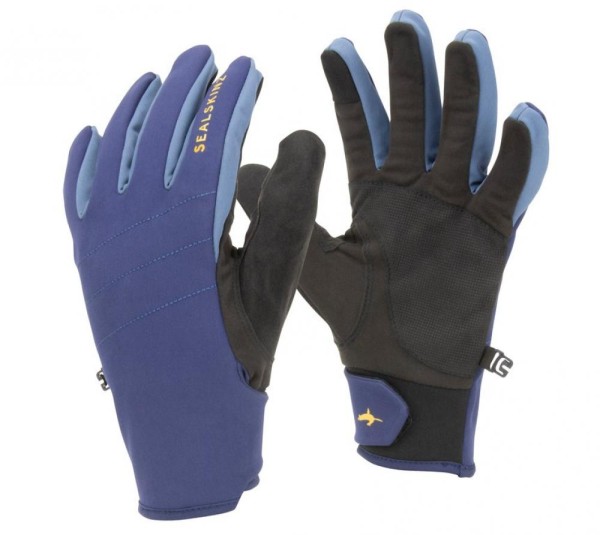 Handschuhe SealSkinz All Weather blau/sw/gelb, Gr. XL(11), Fusion Control