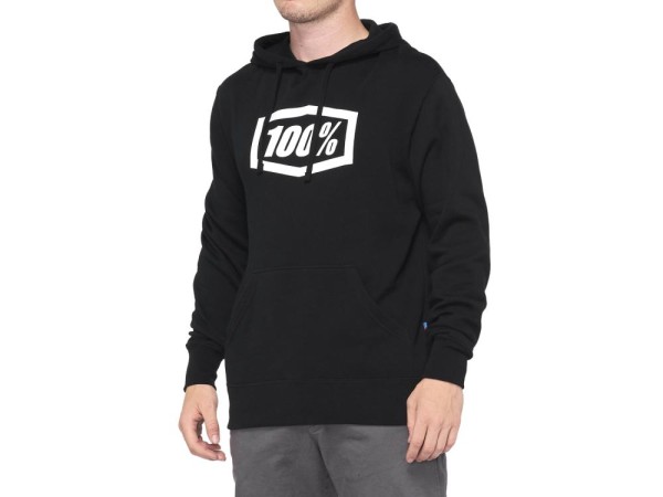 100% Icon Pullover Hoodie, black, M