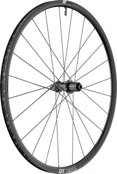 HR DT Swiss PR 1600 Spline 23 DB, 28"/20 Alu, schwarz, CL 142/12 mm TA, Shimano