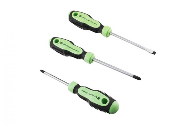 Birzman Screwdriver set, 3 PCS/SET, green/black