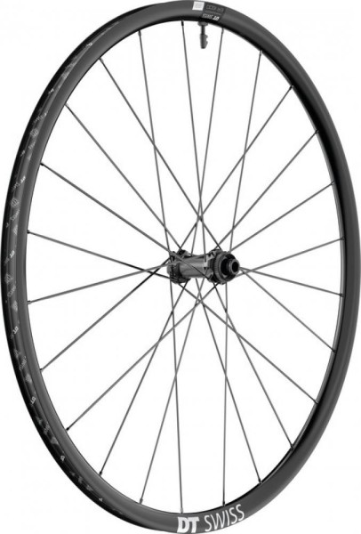 VR DT Swiss ER1600 Spline 23 DB 28"/22mm Alu, schwarz, Center Lock,100/12mm TA