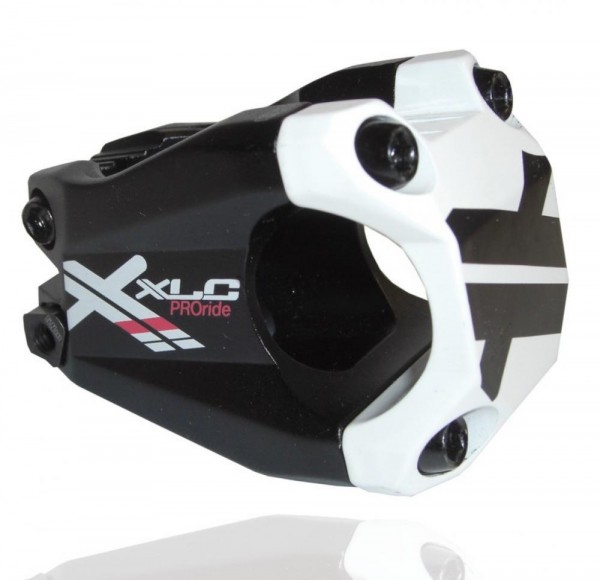 XLC Pro Ride A-Head-Vorbau ST-F02 Alu schwarz/weiß, 15&#176;, 1 1/8", &#216; 31,8mm,40mm