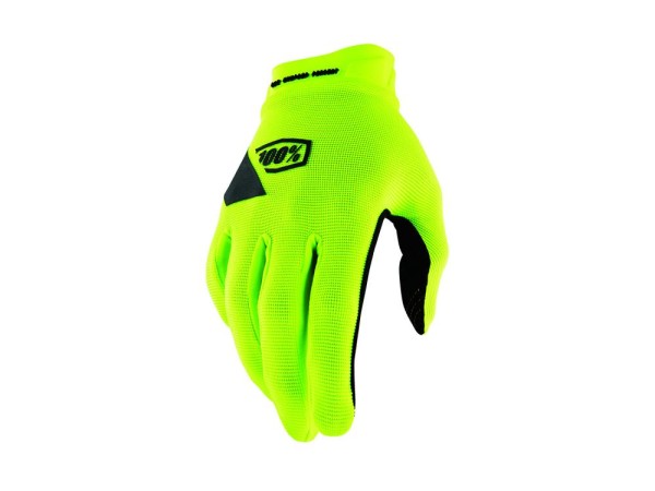 100% Ridecamp Gel Gloves, fluo yellow, L