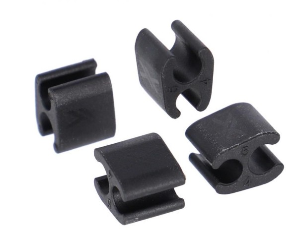 XLC Kabelclip BR-X119 &#216;4mm Kabel, &#216;5mm Aussenhülle 30er Set